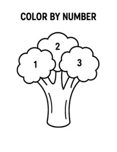 easy color by number printable