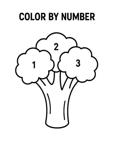broccoli color by number