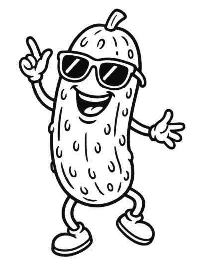 Free Pickle Coloring Pages