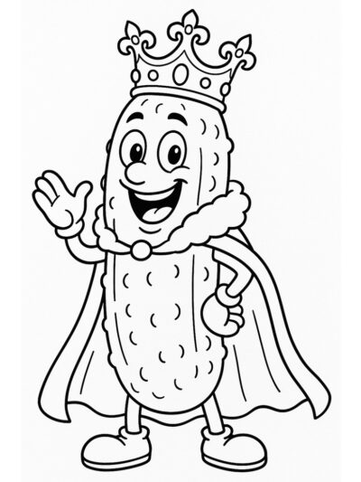 funny pickle coloring sheet