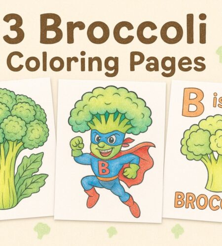 23 Free Broccoli Coloring Pages (Printable PDFs)