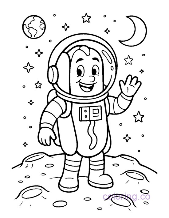 Astronaut Hot dog