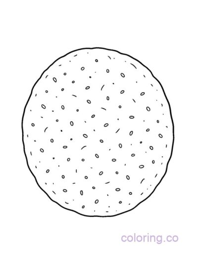 Crunchy Chip Coloring Page for Preschool