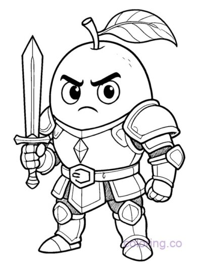 Adventure Awaits: Fantasy Warrior Coloring Page