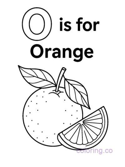 Free Orange Coloring Pages