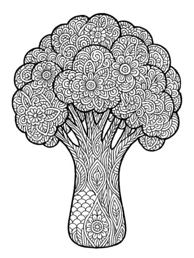 broccoli zentangle