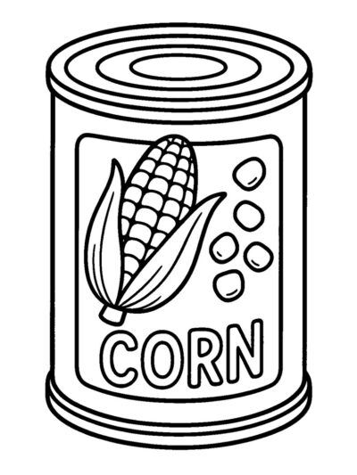 Free Corn Coloring Pages