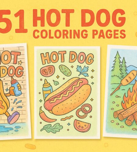 51 Free Hot Dog Coloring Pages (Printable PDFs)