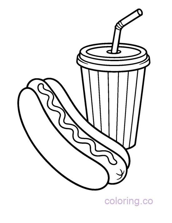 Fun Hot Dog and Soda