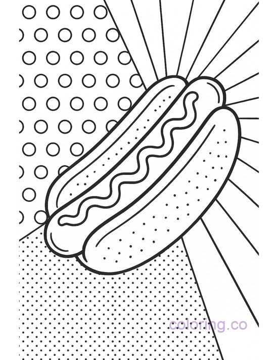 Pop Art Hot dog