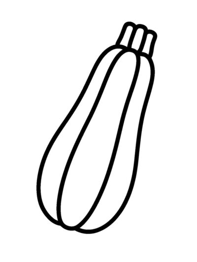 Free Zucchini Coloring Pages