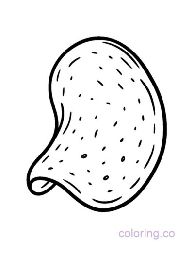 Fun Potato Chip Coloring Page for Preschoolers