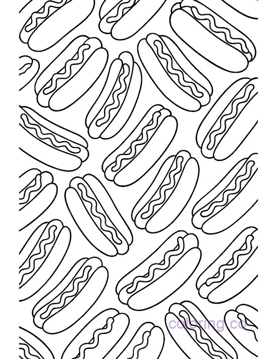 Fun Hotdog Pattern pdf
