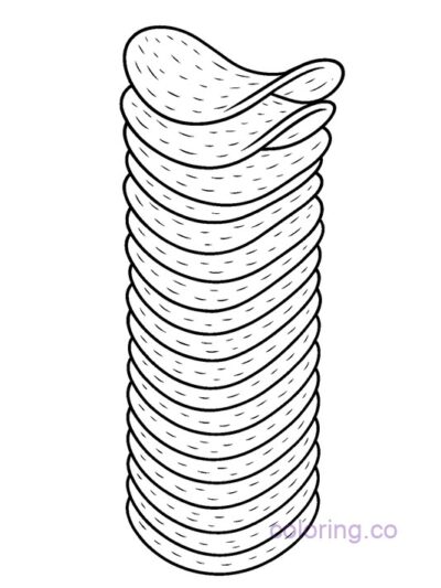 Fun Snack-Themed Coloring Page for Teens