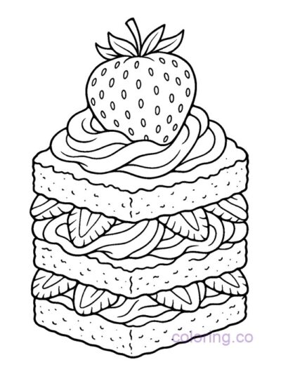 Strawberry Shortcake Coloring Page for Kids & Teens