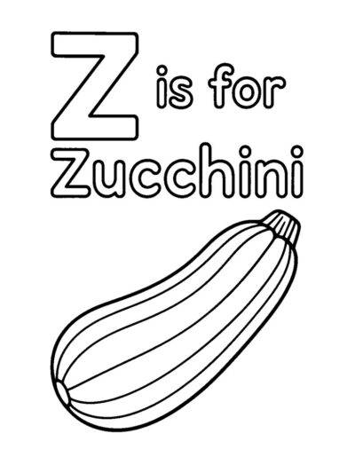 alphabet coloring pages, easy coloring pages for kids, z coloring page