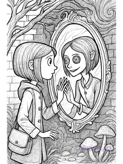 Coraline Mirror World Coloring Page