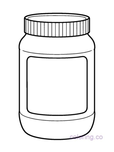 Design Your Own Jar Label Coloring Page