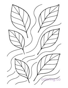Leafy Delight Coloring Page