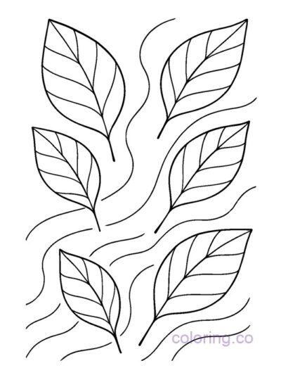Leafy Delight Coloring Page