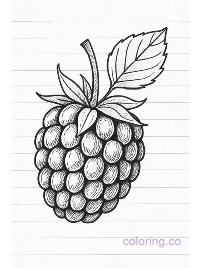 Blackberry Doodle Coloring Page