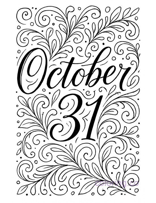 October 31 Decorative Handlettering