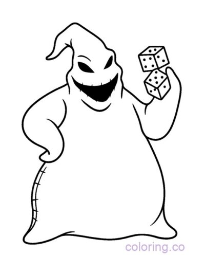 Oogie Boogie Coloring Page for Preschool Fun