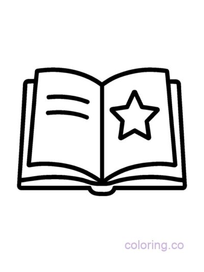 Enchanting Spell Book Coloring Page