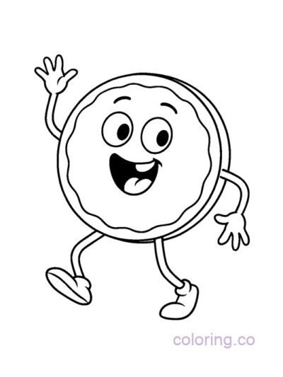 Pancake Dancing Coloring Page
