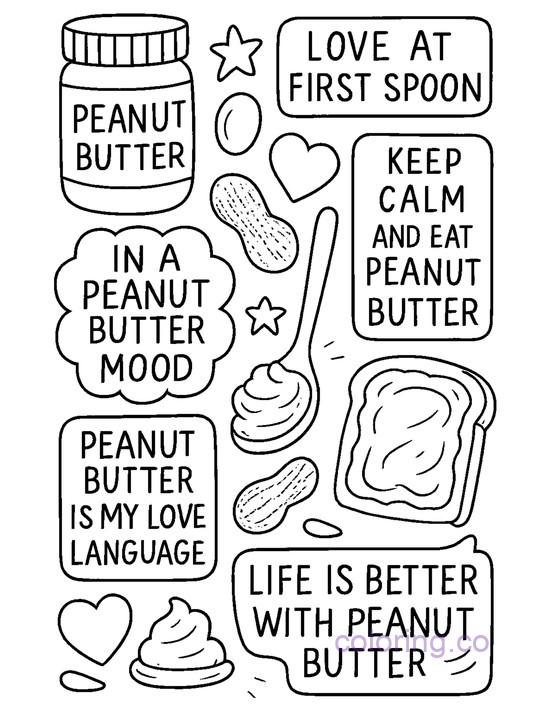 39 Free Peanut Butter Coloring Pages Printable PDFs Coloring co