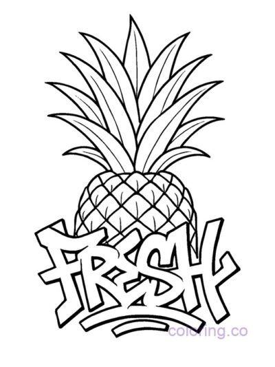 Pineapple Graffiti with Bold Street Style