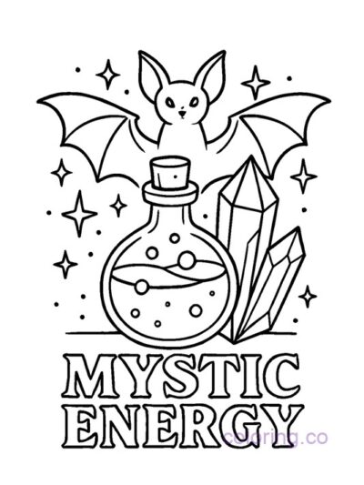 Mystical Coloring Page