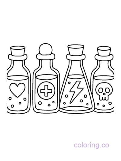 Fun Potions Coloring Page