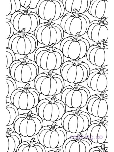 Cute Pumpkin Coloring Page