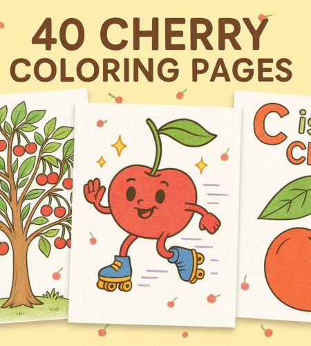 40 Free Cherry Coloring Pages (Printable PDFs)