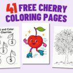 41 free cherry coloring pages, cherry coloring sheets