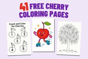 41 free cherry coloring pages, cherry coloring sheets