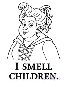 Hocus Pocus Mary Coloring Page