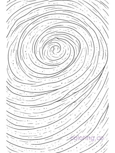 Peanut Butter Swirl Coloring Page for Kids