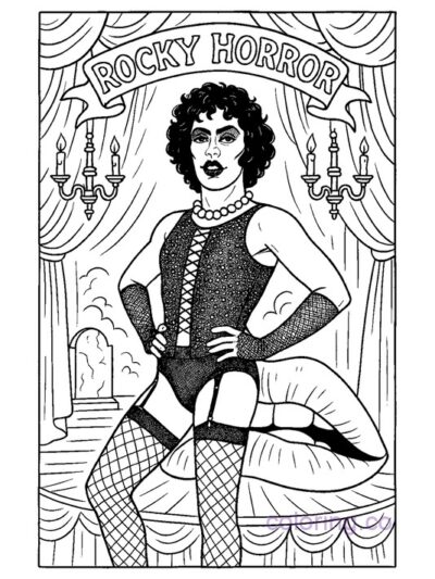 Rocky Horror Scene Color Page