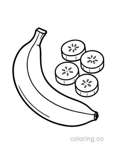 95 Banana Coloring Pages