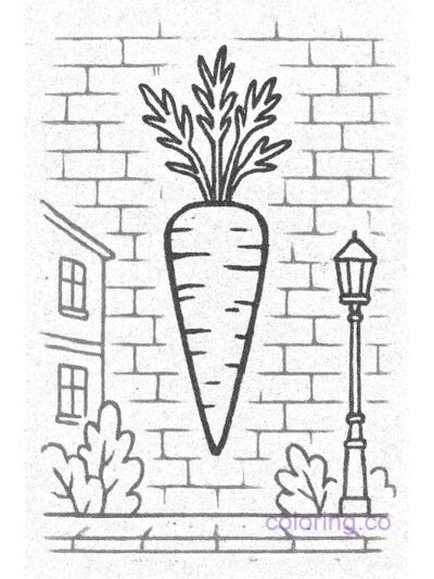 Carrot Street Mural Coloring Page