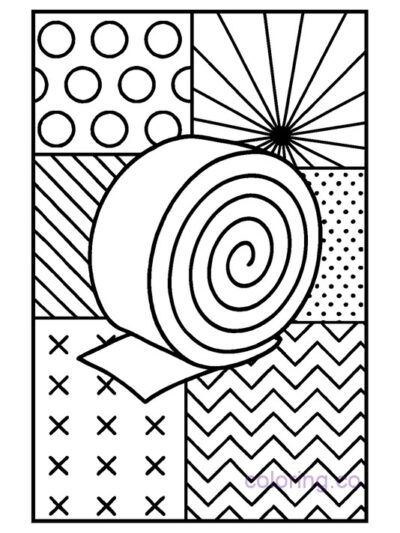 Vibrant Pop Art Coloring Page