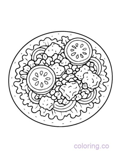 Fun Taco Coloring Page