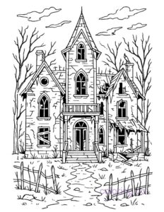 haunted house abandoned and falling apart