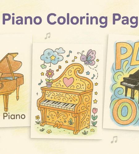 68 Free Piano Coloring Pages (Printable PDFs)