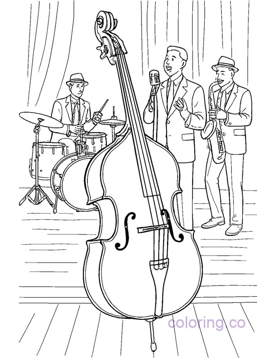 Jazz Band Acoustic Bass
