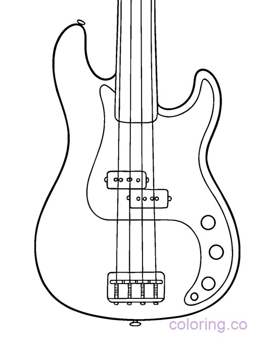 Bass Guitar Side Profile