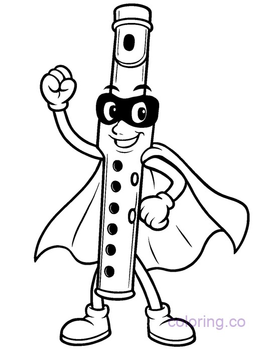Cartoon Superhero Flute