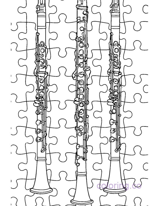 Clarinet Puzzle Pattern